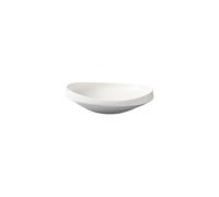 Dinner Plate Dish Plates Western Tableware Ceramic Pure White Restaurant Salad Bowl Vegetarian Special-Shaped Round Small Dish Plate Suitable for Dessert Cakes Dish Plate Stackable Dinner Plates