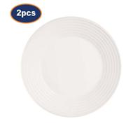 Dinner Plate Luminarc Harena Opal Glass 25Cm Serving Dish 2Pcs Microwave Safe