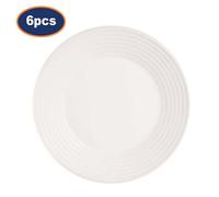 Dinner Plate Luminarc Harena Opal Glass 25Cm Serving Dish 6Pcs Microwave Safe