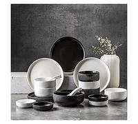 Dinner Plate Luxurious Dinner Set for Party or Wgifts, 22 Pcs Ceramic Dinnerware Set, Include Plates/Salad Plates/Bowls Set, Modern Dinnerware Set-Service for 5