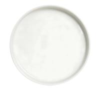 Dinner Plate Oslo White Nordic Round in Porcelain Ø 20 Cm - Saturnia