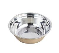 Dinner Plate Set Thickened Stainless Steel Basin Multifunctional for Soup Vegetables Rice Baking Beating Eggs Dinner Plates (C, One Size)