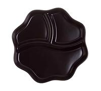 Dinner Plates,Divided Dinner Plates, The Diet Control Plate,Dinner Plates, Solid Color Portion Control Plate, Ceramic Portion(Black)
