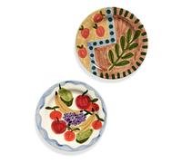Dinner plates Dljntlas, Shurleey - Set of 2 Multicoloured one size