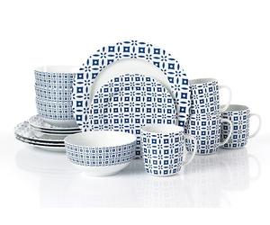 Dinner Set Blue Design 16pc