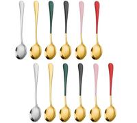 Dinner Spoons 12 Pieces Stainless Steel Teaspoons Tea Spoons with Mirror Polished FinishStainless Steel 6.22inch SpoonsCutlery Spoons Set Dishwasher Safe