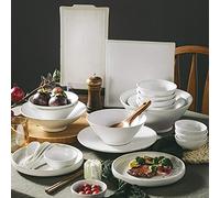 Dinnerware Set,Ceramics Dinnerware Set, Japanese Style Retro Stoneware Dinner Set of 36 | Porcelain Cereal Bowl and Steak Plate Set for Wedding Gifts