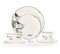 Dinnerware Set Luxury Family Dinner Service Set, Bone China Dinnerware Set Ceramic Bowls, Plates, Cups and Saucers Landscape Painting Style Tableware Set New Chinese