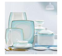Dinnerware Sets - Luxury Dishes Service Set, 56/60Pcs Ceramic Dinnerware Set Bone China Tableware Dishes Plates Ceramic Combination Dinner Service Set Diner Set,60 Pieces