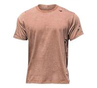 Dinnesis Men's Fashion Spring and Summer Casual Striped Short Sleeve Round Neck Plain T-Shirt Wrist Watch Men's Flexible Bracelet, coffee, M