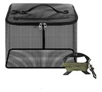 Dinntty 28l Folding Live Fish Bucket Floating Fish Box Bag Portable Underwater Live Fish Bag Sea Fishing Fishing Bait Storage Bag