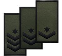 Dinntty 3pcs Sergeant - Golani Brigade Embroidered Shoulder Patches with Hook-and-loop Backing for Idf Personnel & Collectors