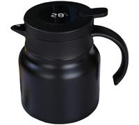 Dinntty 800ml Thermal Carafe, Stainless Steel Coffee Pot Kettle Carafes Leak Proof with Infuser Filter for Coffee,Tea,Beverage-black