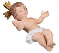 Dinntty Baby Jesus Statue Holy Infant with Crucifix Ornament Mini Jesus Figurine Home Church Christmas Craft Decoration