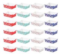 Dinntty Christmas Snack Tray Christmas Decoration Candy Cake Box Popcorn French Fries Tray Cookie Boxes for Home Xmas New Year Decoration