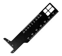 Dinntty Dental Precision Measuring Ruler Endodontic Span Measure Scale Double-sided Measuring Ruler Dental Tool for Dentistry