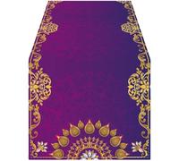 Dinntty Diwali Table Runner Happy Diwali Table Cloth Diwali Table Decorations Indian Festival of Lights Diwali Decorations Party