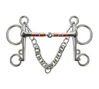 Dinntty Equestrian Stainless Steel Horse Mouth Bit Snaffle Gag Bit Horse Training Riding Harness Supplies Equestrian Accessory