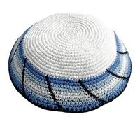 Dinntty Handmade Knitted Kippah for Men Adults, 15cm Mix Colors Jewish Knitted Kippah Hat Kippah Yamaka Hat Yarmulka Cap