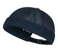 Dinntty Muslim Prayer Hat Muslims Knit Cap Breathable Brimless Hat Mesh Hollow Out Cap Lightweight Woven Cap Roll Up Edge Caps for Men Adult