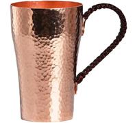 Dinntty Pure Copper Mug Hammered Water Cup Coffee Cup Beer Cup Cocktail Drinking Mug Vintage Tea Container for Summer Cocktails Cold Drinks