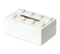 Dinntty Spring Building Block Tissue Box Wall-mounted Paper Holder Bathroom Punch-free Waterproof Face Towel Storage Box