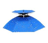 Dinntty Windproof Head Umbrella Hat Sunscreen Fishing Umbrella 77cm Head Hats Protection Folding Umbrella Hat for Golf Fishing Gardening