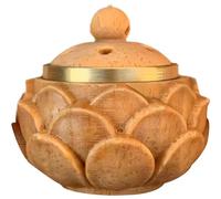 Dinntty Wood Sachet Mini Sandalwood Case Aromatherapy Bag Pendant Aromatherapy Essential Oil Diffuser Gift for Women & Man