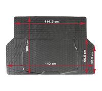 DINO 130026 Boot mat Universal fit Black 108x140 cm Vehicle cover ...