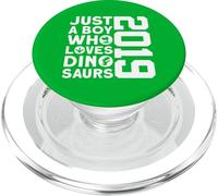 DINO 2019 JUST A BOY WHO LOVES DINOSAURS 7TH BIRTHDAY PopSockets PopGrip for MagSafe