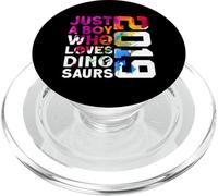 DINO 2019 JUST A BOY WHO LOVES DINOSAURS 7TH BIRTHDAY PopSockets PopGrip for MagSafe