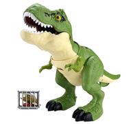 Dino Adventure Figure Pack - Press Mouth Action Dinosaur Toys With Carry Cage Organizer | Joint Movement Design, Fun Early Learning Educational Toy For Children Boys Girls Cognitive