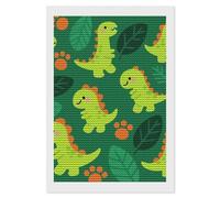 Dino Adventure Print Diamond Art Kits for Adults 8"x12" DIY Diamond Painting Kit for Beginners Gem Art Painting with Round Full Drill Diamonds DIY Paint Paintings for Home Wall Decor Gift