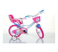 Dino Alyssa Kids 16 Wheel Girls Bike - White Pink