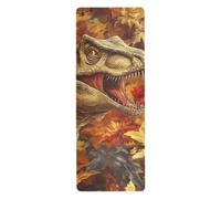 Dino Autumn yogamat for pilates printed, non slip, nonslip yoga towel with bags tapete para ejercicio 71x26 inches