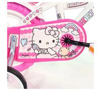 Dino Hello Kitty Kids Bike 12in Wheel Cycling Bicycle Single Speed White Pink