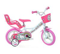 Dino Hello Kitty Kids Bike 12" Wheel Cycling Bicycle Single Speed White Pink