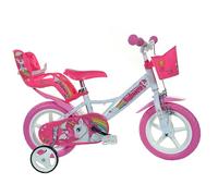 Dino Bikes 124RL-UN Unicorn 12" Bicycle 12'', White & Pink