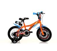 Hot Wheels 14inch Kids Bike with Stabilisers - Orange Dino Bikes Orange 14 inches