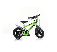 Dino Bikes Boy Bike R88 with Front Brake on Handlebar and Fixed Pinion Green