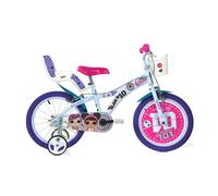 Dino LOL Surprise 16in Bike - White Dino Bikes White 16 inches