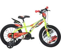 Dino Bikes Raptor Fluorescent 14 Bike Yellow 4-7 Years Boy