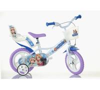 Dino Bikes Dino Snow Queen Kids 12" Wheel Bike - White/Blue