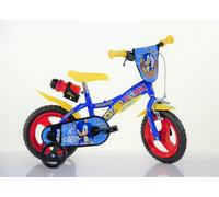 Dino Bikes Dino Sonic Kids 12" Wheel Bike - Blue/Yellow