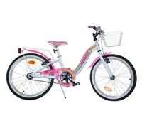 Dino Bikes Dino Unicorn Girls Junior 20" Heritage Dutch Style Bicycle, 10" Frame - White