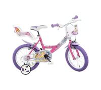 Dino Bikes Dino Winx 14in Kids Bike - Pink/White