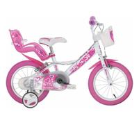 Dino Bikes Little Heart 14" Kids Bike in White Dino Bikes White