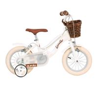 Dino Bikes Retro 12" Kids Bicycle - White Classic Vintage Style Bike for Children | Size: 3-6 Years Dino Bikes White 3-6 Years