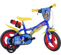 DINO BIKES Sonic The Hedgehog 12" Kids' Bicycle - Blue, Yellow & Red, Blue,Black,Yellow,Red