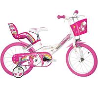 Bicicletta 14 pollici Unicorno, White & Pink